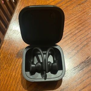 Black Wireless Earbuds with Charging Case